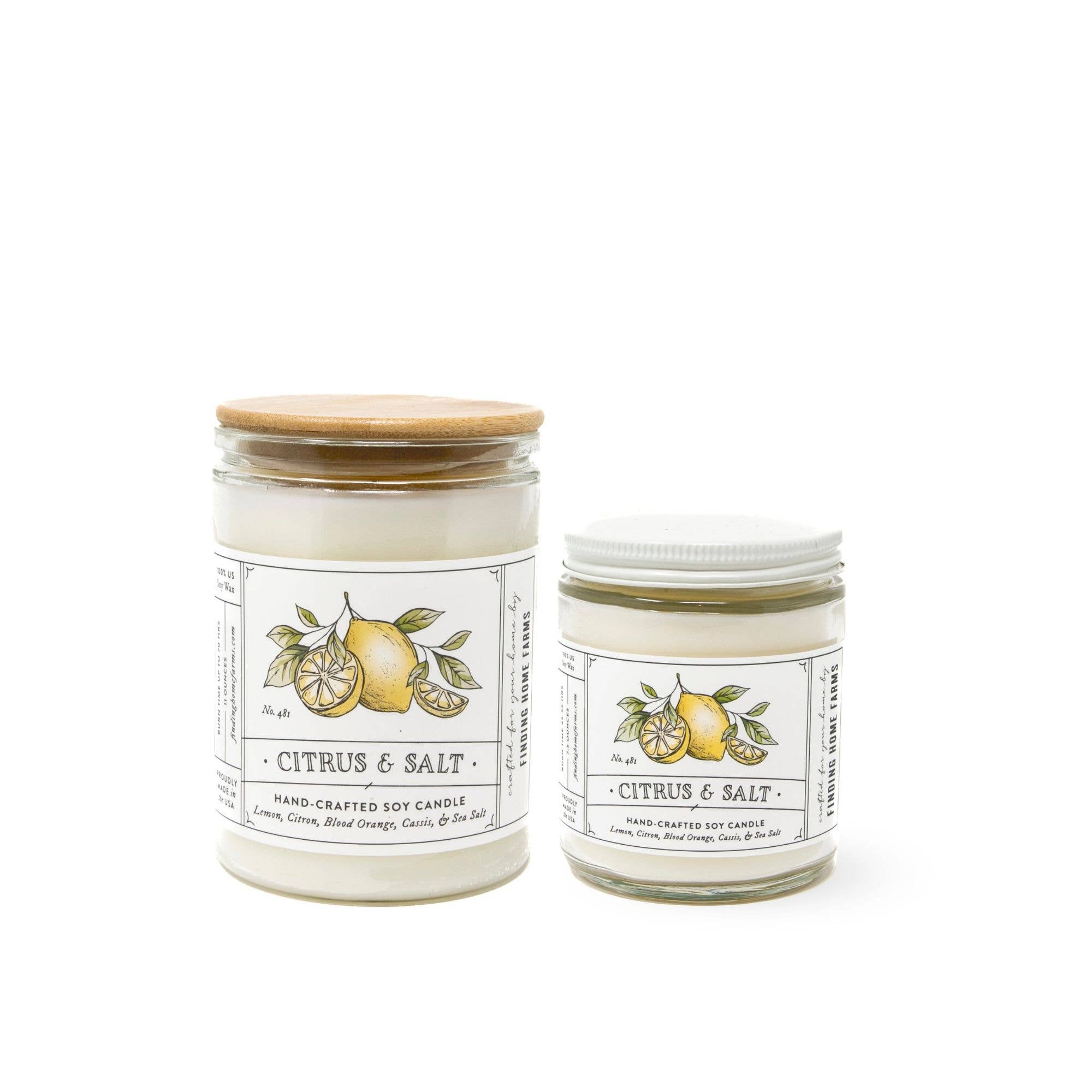 Finding Home Farms - Wholesale Jar/Filled Candle - Soy Candle, Citrus & Salt, Fresh Scent5