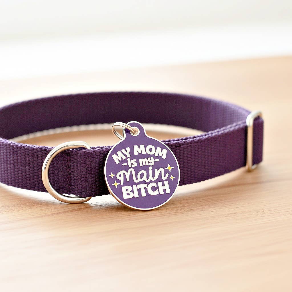 Bad Tags – Großhandel Halsband-Anhänger – Katze/Hund – Personalisierter Haustier-ID-Anhänger mit scannbarem Code - Mama, meine Hauptbitch9