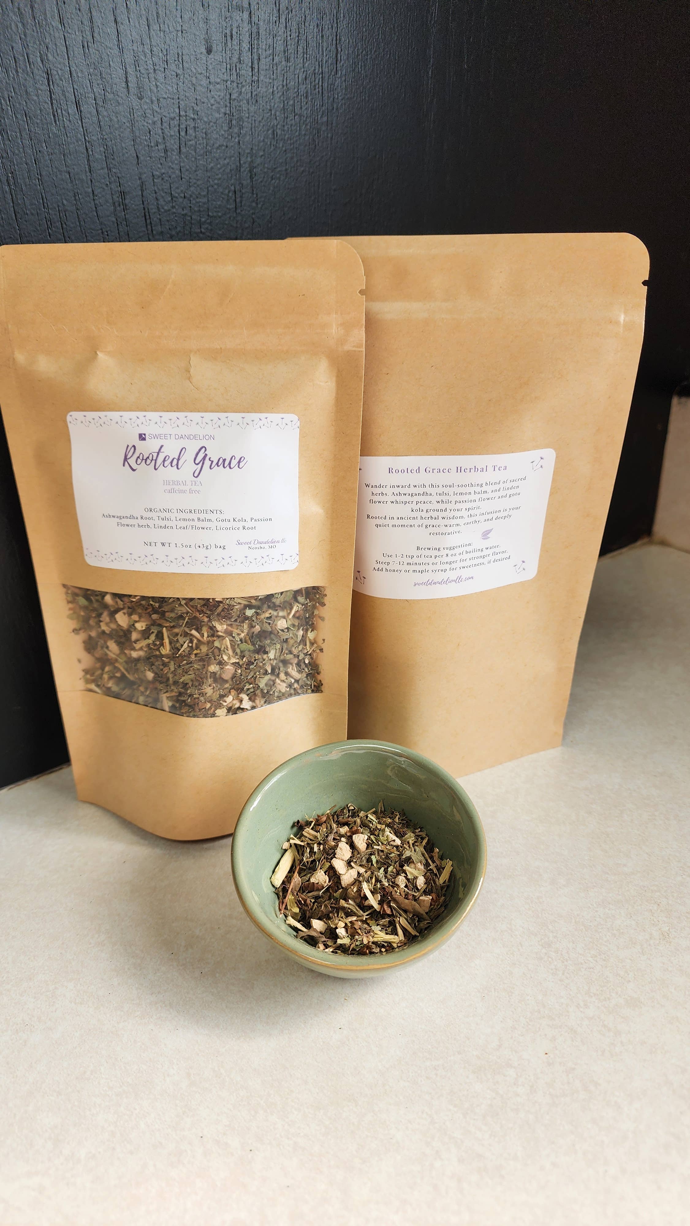 Sweet Dandelion, llc - Wholesale Loose Tea - Rooted Grace Herbal Tea6