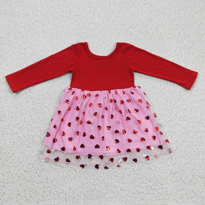 Baby Girls Valentines heart tutu Dresses for wholesale by Aier Wholesale