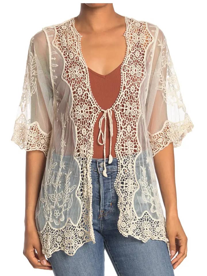 SLC731 Novelty Crochet Lace Topper for wholesale by Select Clothing