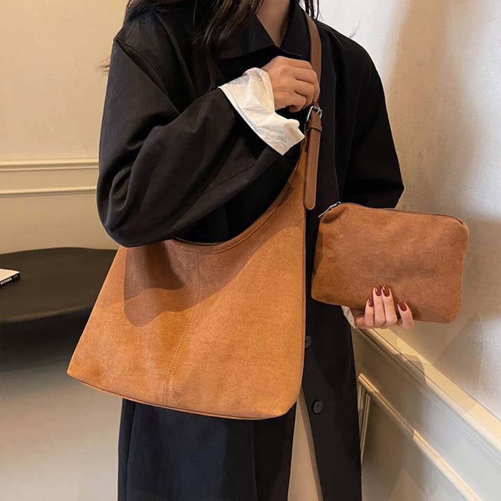 ACCITY - Wholesale Shoulder Bag - Women's - 2024 NEW LAZY STYLE SIMPLE COMMUTER TOTE BAG_CWAB3274