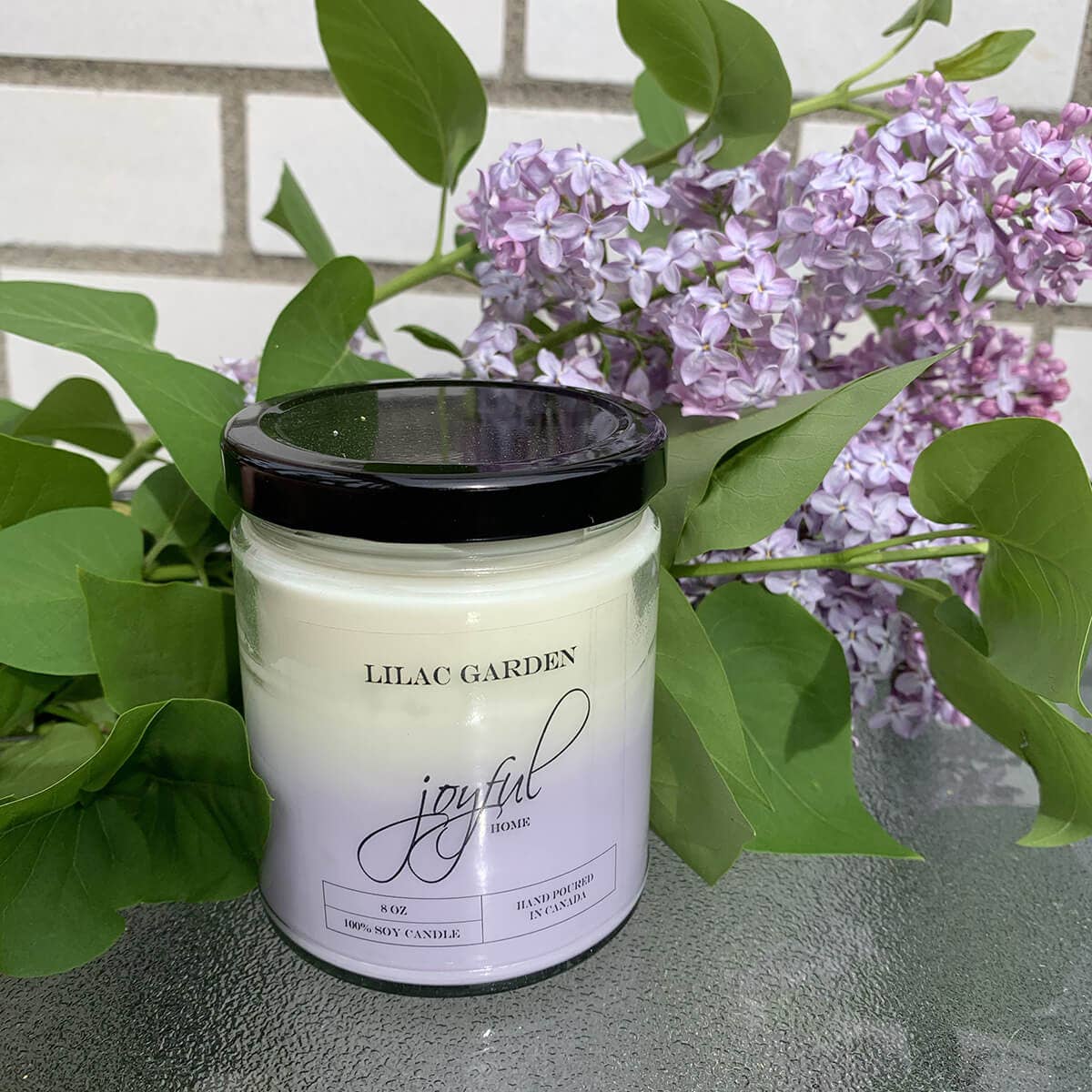 Joyful Home Inc. - Wholesale Jar/Filled Candle - Lilac Garden Soy Candle 8 oz