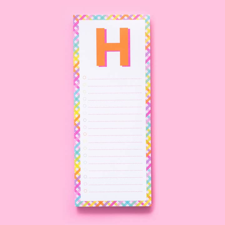 Taylor Elliott Designs - Vente Blocs-notes - Blocs de lettres A-Z - Chaque - Min. 4 (LP-A-Z)8