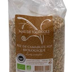 Mas de Valeriole - Venta al por mayor Arroz - Arroz integral largo IGP de Camargue 500 g - orgánico