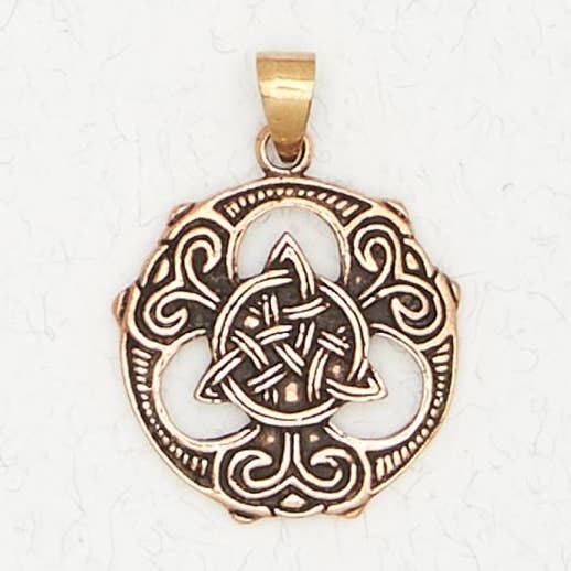 Colgante de Bronce Celta – Nudo de la Trinidad para venta al por mayor de Nirvana LLC