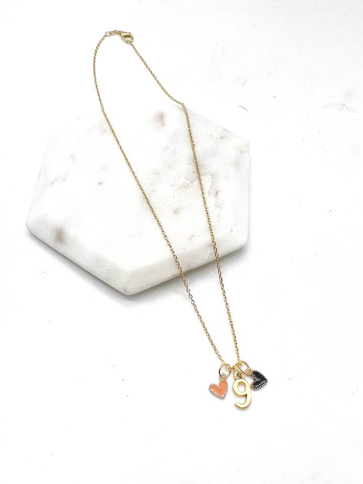 Joe Burrows 9 Bengals Football Charm Necklace for wholesale by Baubles by B