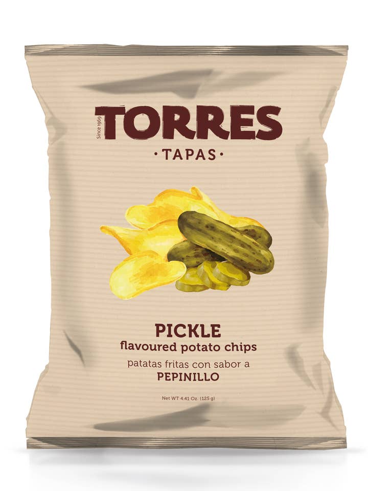 Patatas Torres Tapas Sabor Pepinillo 125g para venta al por mayor de Patatas Torres