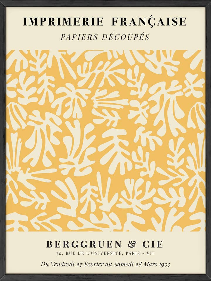 Découpes Matisse Jaunes pour la vente par Haus and Hues