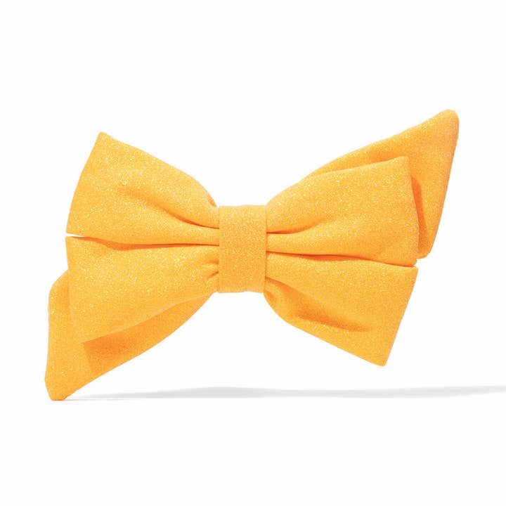 Keaton Glitter Babe Rosett | Gul Hundrosett | Hundflicka Rosett för wholesale av Pink Papyrus | Premium, Durable, & Stylish Dog Products