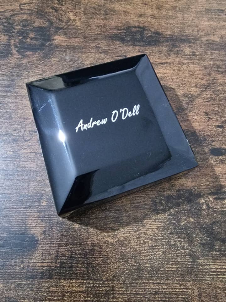 Black wooden presentation box for wholesale by Andrew O'Dell Jewellery
