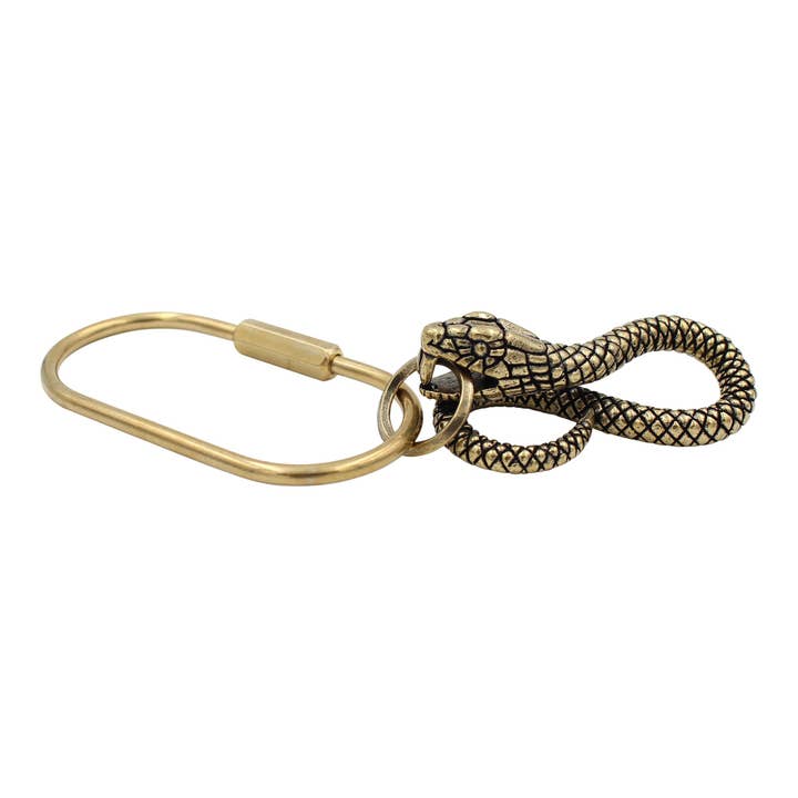 Real Sic - Wholesale Keychain – Unisex - Infinity Snake Brass Keychain - Zodiac Animal Charm3