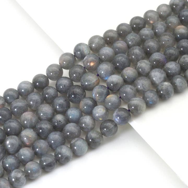 BestBeads&Beyond - Wholesale Beads - Genuine Purple Labradorite, 6mm/8mm/10mm Round Smooth Beads, Sku#U16222