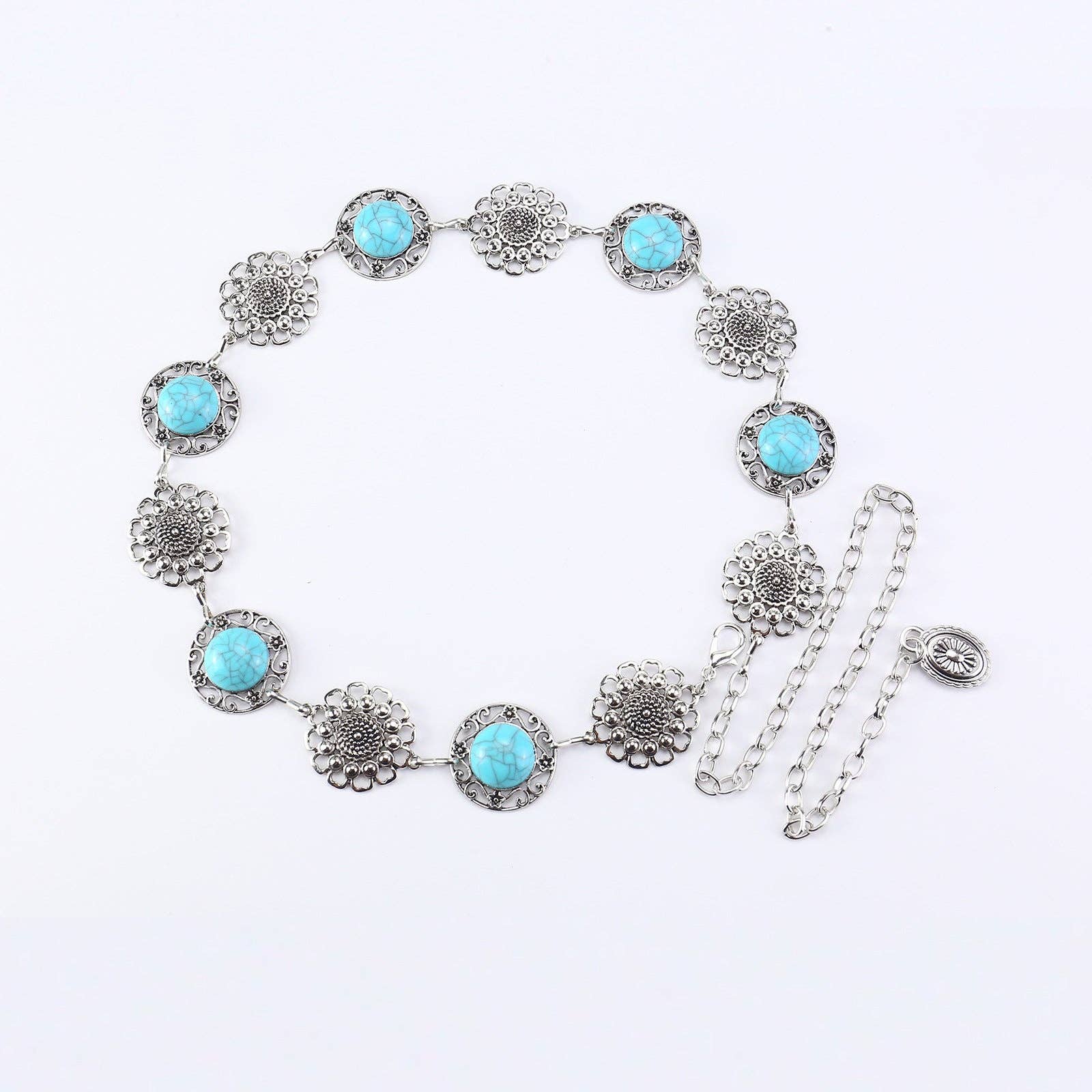 SALINA TRADING INC – Großhandel Gürtel – Damen – Metallkettengürtel mit Schmetterlings- und Herzdesign1