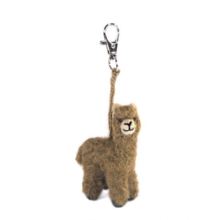 Lanart Alpaca - Wholesale Keychain - Unisex - Alpaca Charm - Artisan Hand-Felted Alpaca Sculpture8