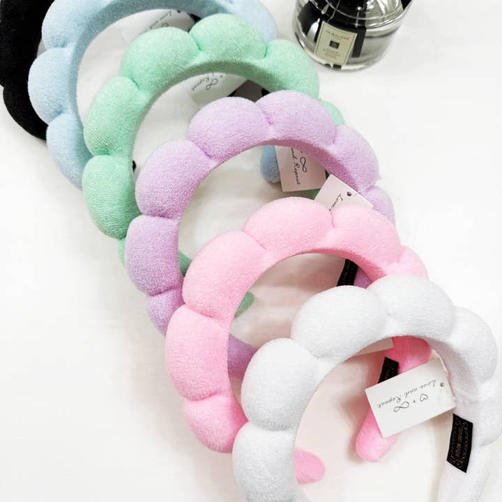 MIX COLOR Fresh Tone of Beauty Care Spa Headband for wholesale on Faire
