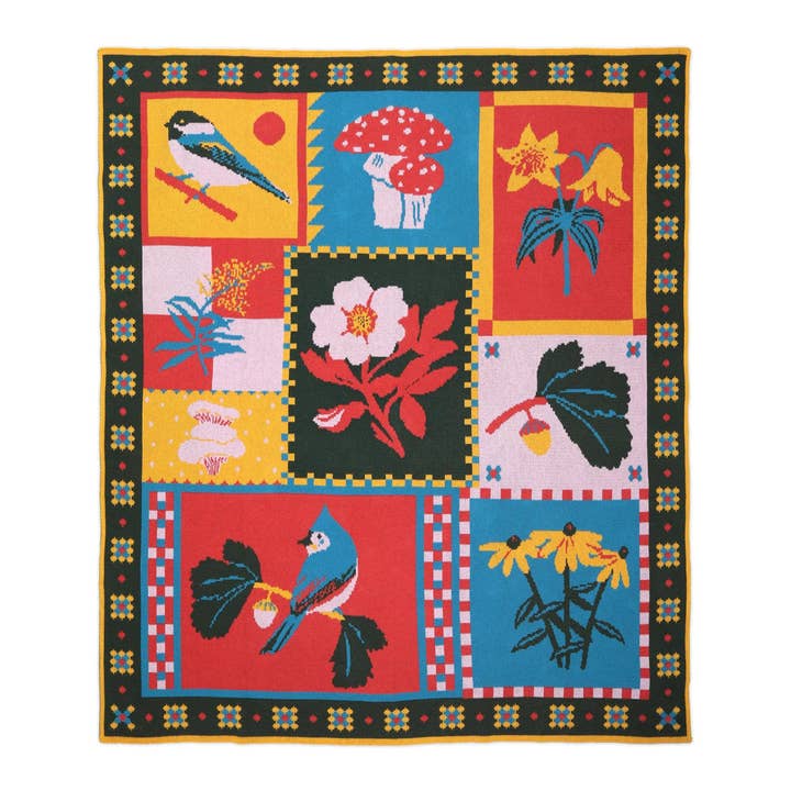 Bird Collective - Wholesale Throw Blanket - Eastern Natives Knit Blanket1