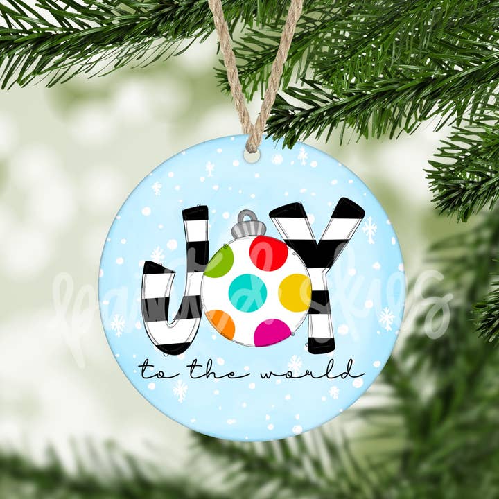 Painted Skies - Wholesale Ornament - Joy To The World Christmas Ornament