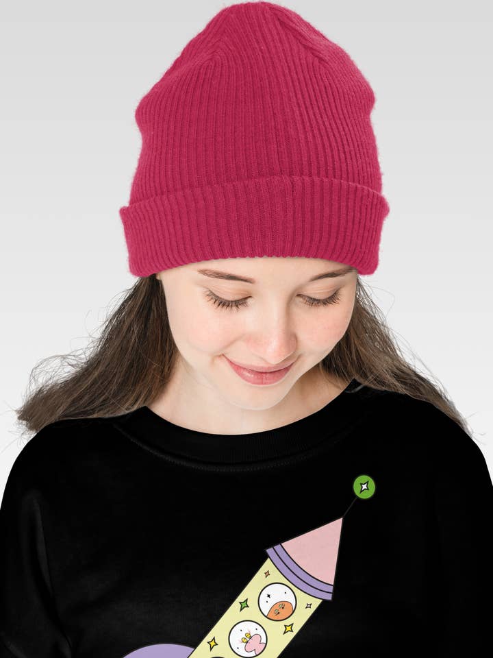 Children's Space Theme Crew Neck Sweatshirt - Black Rocket for wholesale by Moon Rascals