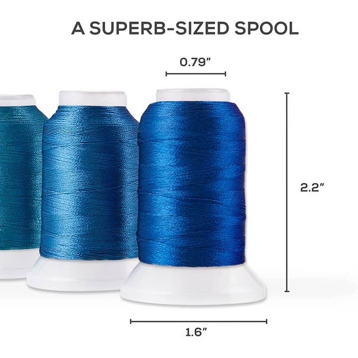 Jumbl – wholesale Embroidery/cross-stitch supplies – 40 Color Embroidery Thread Kit for Embroidery & Sewing