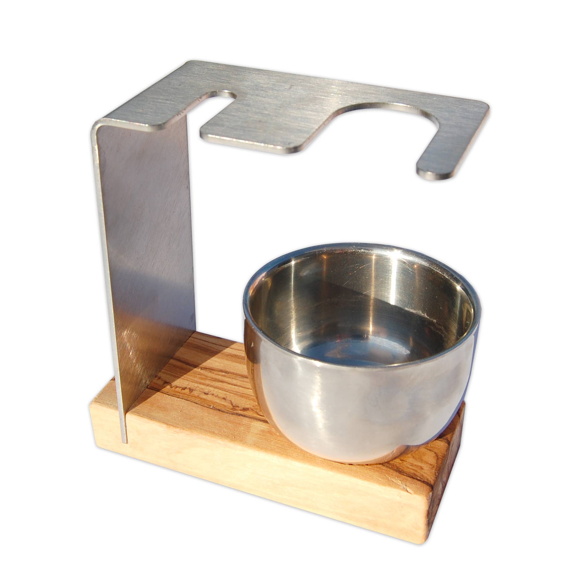 olivenholz-erleben - Wholesale Razor Stand - Men's - Razor stand SYLT PLUS for brush & safety razor with crucible4