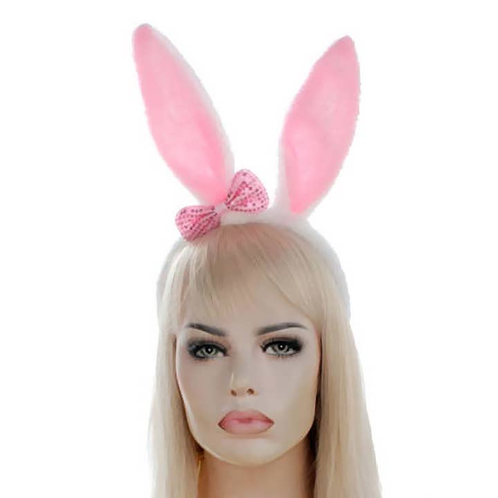 Sensibling Corp. - Wholesale Fashion headband – women's - 12PCS - Bunny Rabbit Ear with Ribbon Fur Headbands2