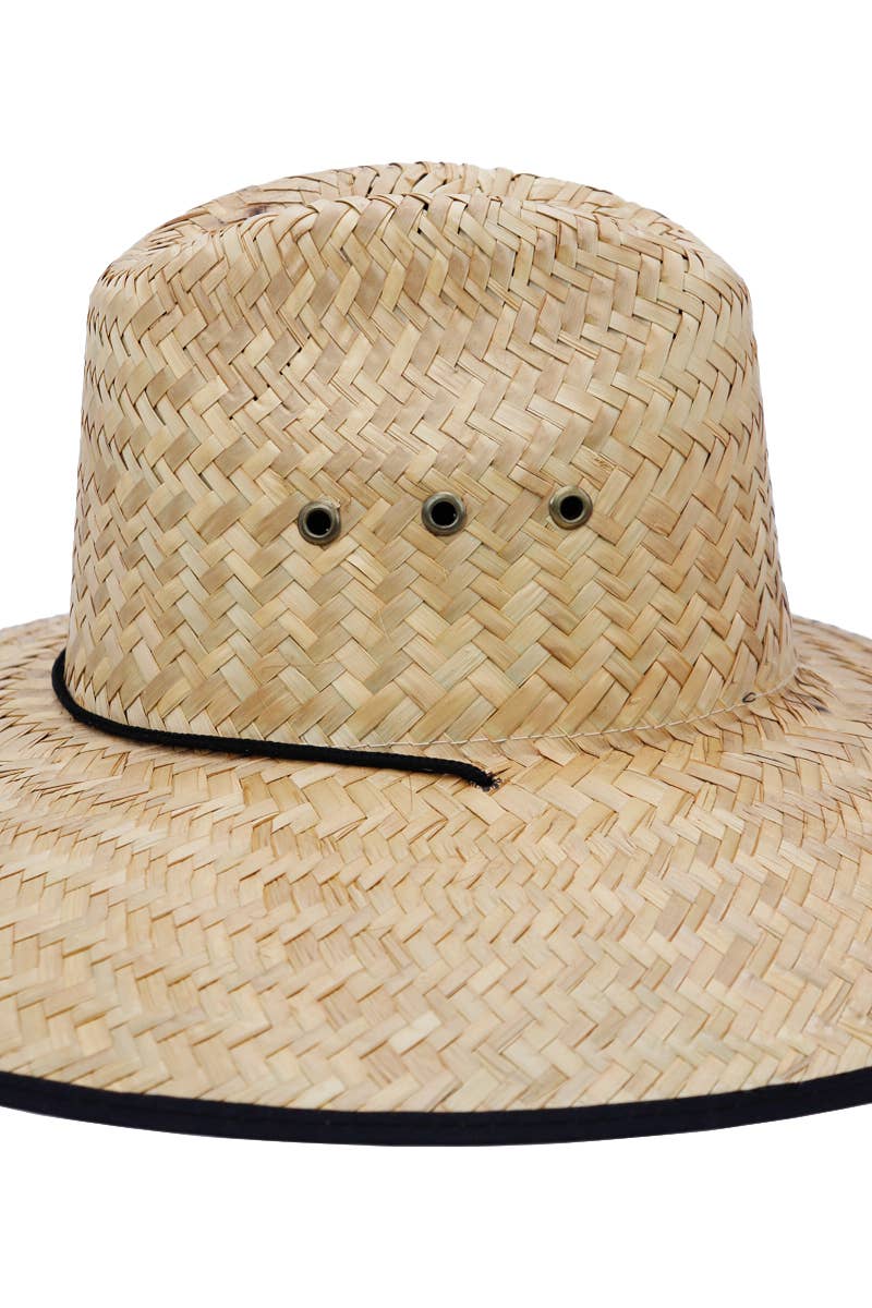 Cap Zone - Wholesale Straw Hat - Women's - Quarterhorse Wide Dome Brim Straw Lifeguard Hat7