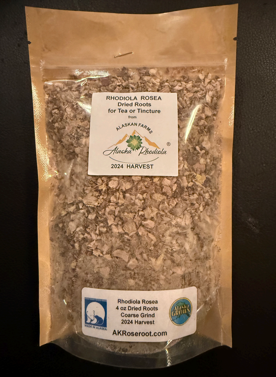 Alaska Rhodiola - Wholesale Herbs - Alaska Rhodiola Rosea Dried Roots - Coarse Grind0