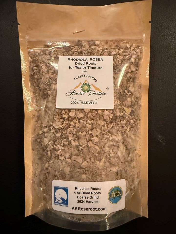 Alaska Rhodiola Rosea Tørrede Rødder - Grovmalet for engroshandel hos Alaska Rhodiola