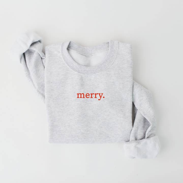 merry. Sweatshirt -Christmas sweatshirt for wholesale by SBG Co.