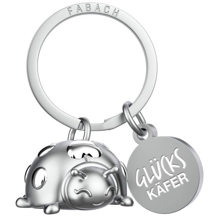 FABACH – Die Schlüsselanhänger-Schmiede - Wholesale Keychain - Unisex - “Glückkäfer” ladybird keyring “Marie” with engraving - lovely lucky charm with heart2