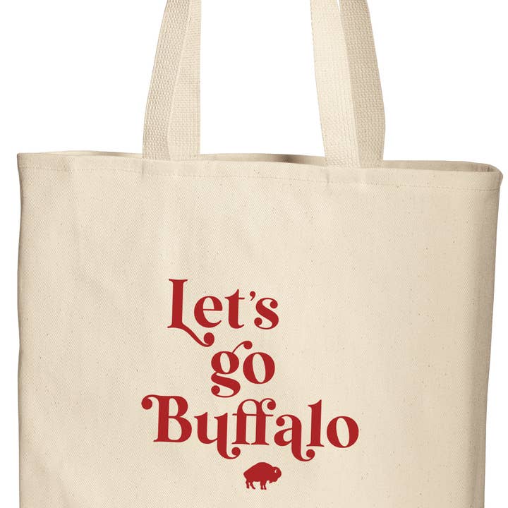 Perfect Day Print Co - Wholesale Tote Bag - Women's - Buffalo Bills Tote Bag - Lets Go Buffalo NY4