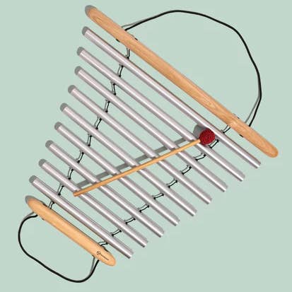 Vairagya Yogashala - Wholesale Meditation Supplies - Metallic Zen Harp - 9 Bars (432 Hz)