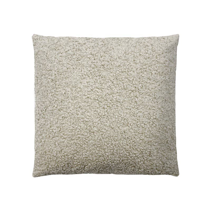 Olliix - Vente Coussin décoratif - Coussin Carré Boucle Solide pour Canapé Salon, Beige1