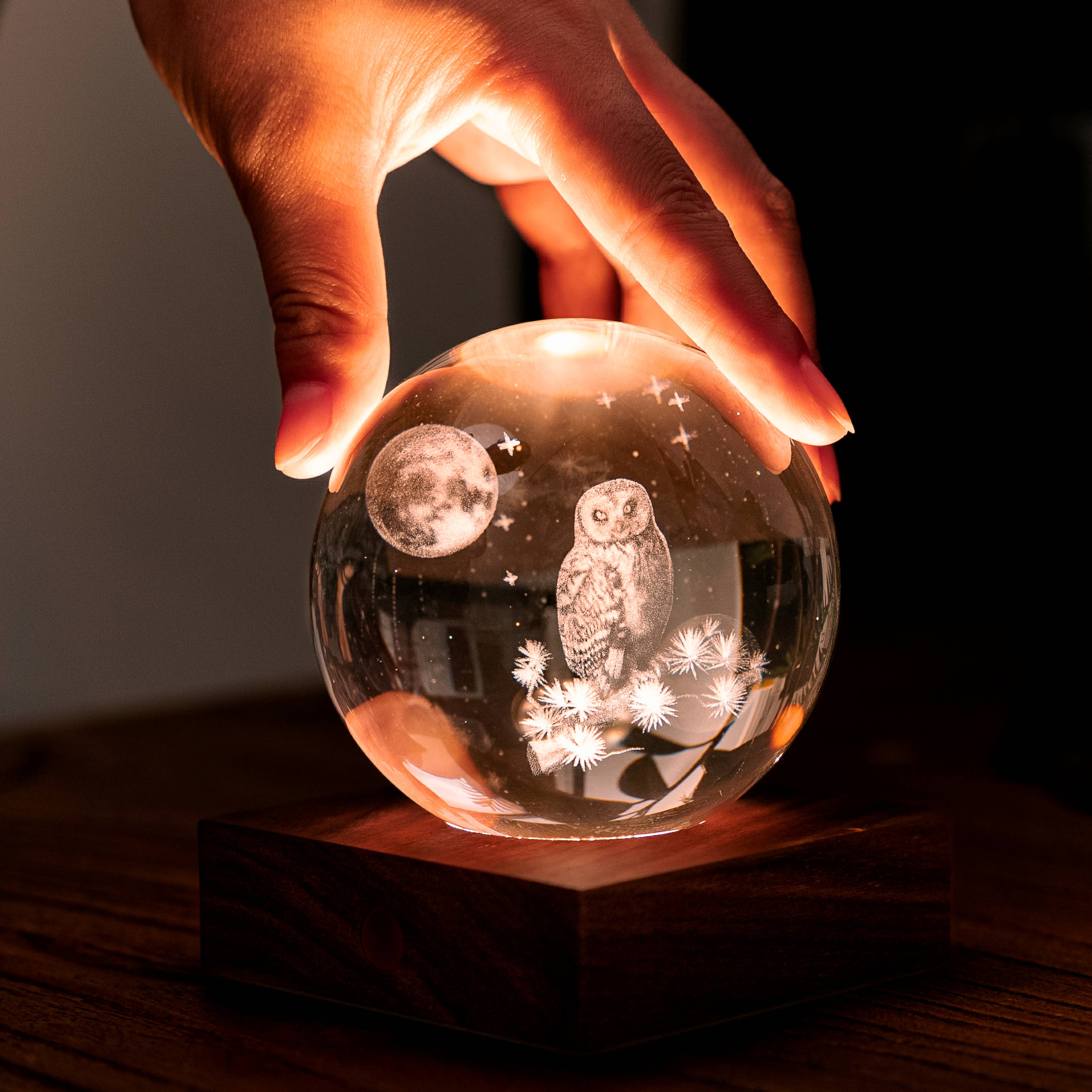 Gingko Design - Wholesale Night light - Amber Crystal Light21