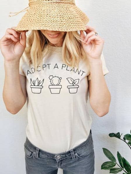 Adopt a Plant Graphic Tee | Womens Clothing T Shirts for wholesale by Nature Supply Co