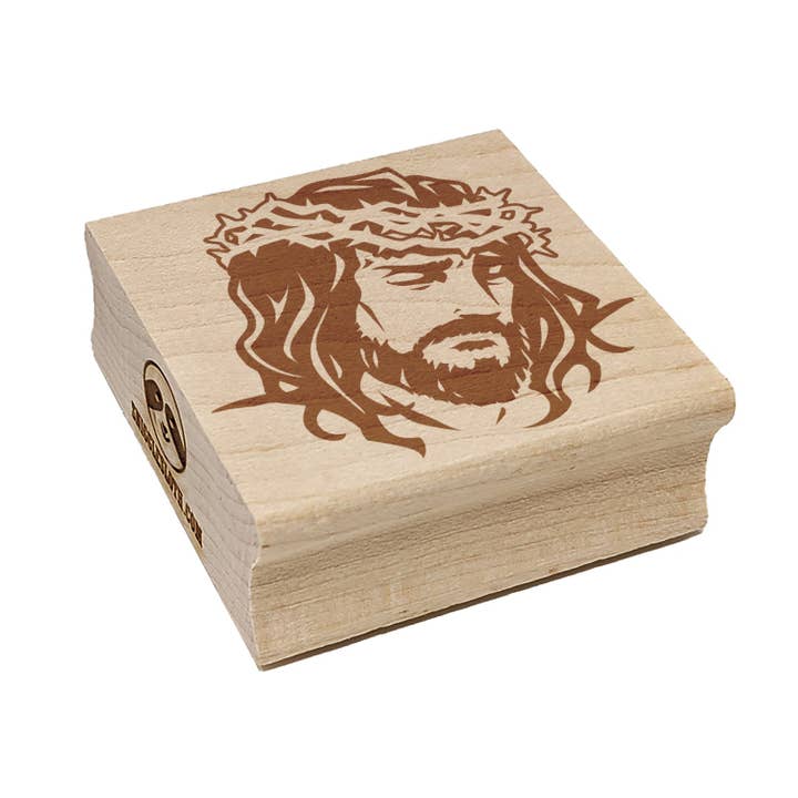 Jesus Christ Religious Christian Cross God Square Rubber Stamp for Stamping Crafting for wholesale by Sniggle Sloth