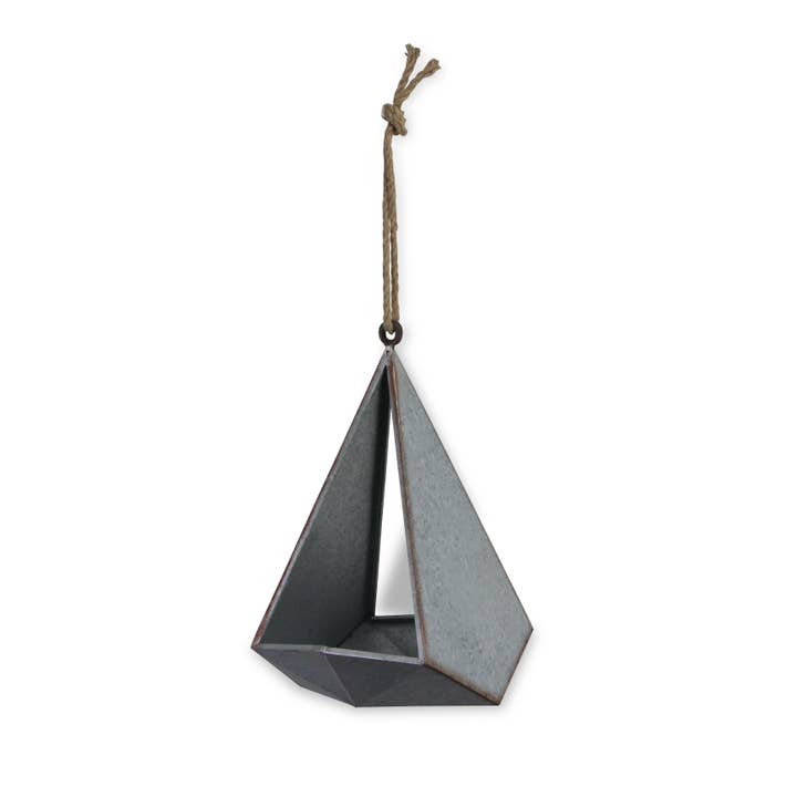 Cheungs Home Decor - Wholesale Hanging Planter - Odal Geometric Hanging Galvanized Planter2