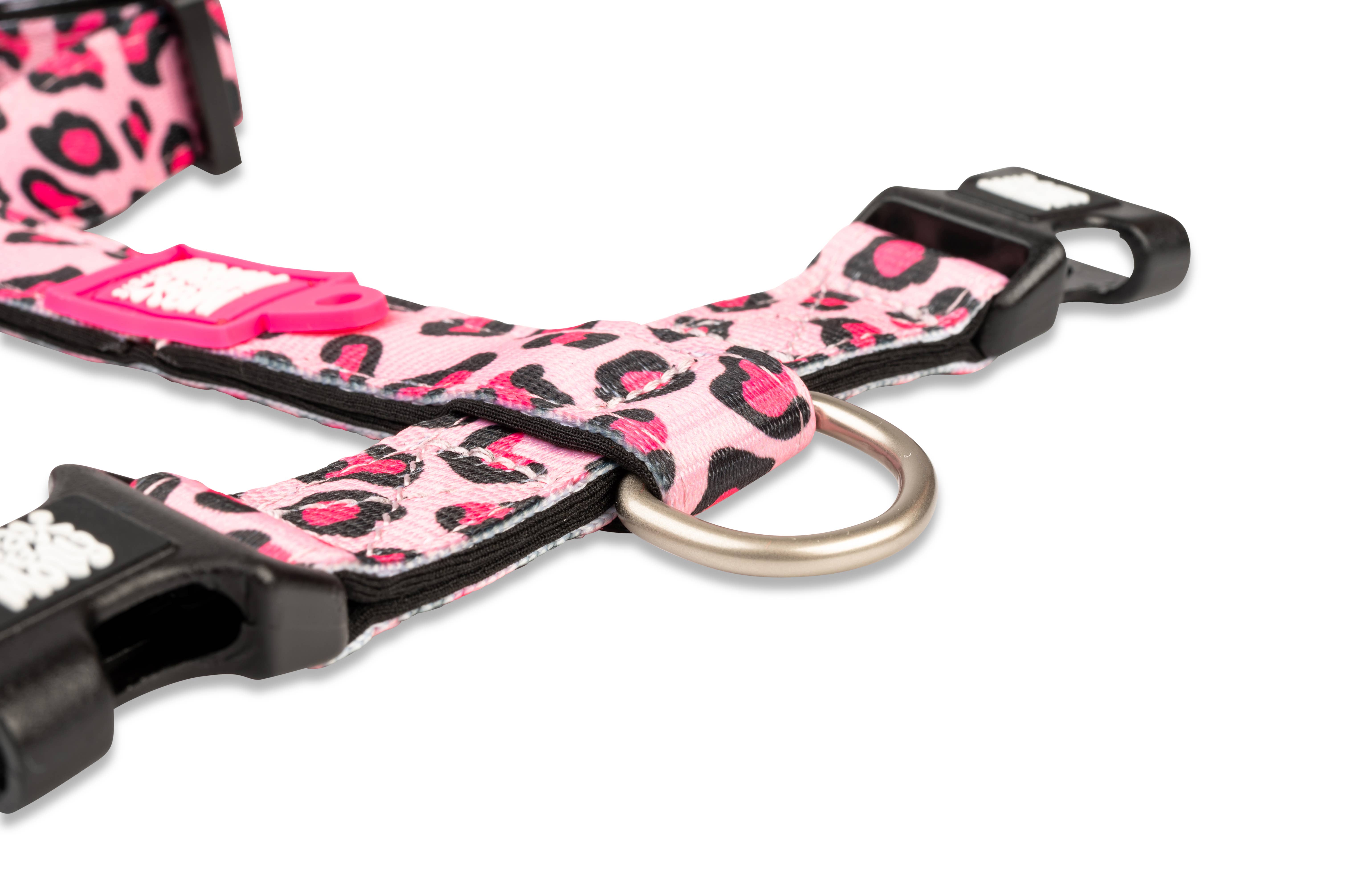 Max & Molly - Wholesale Pet Harness - Dog - Dog H-Harness - Leopard Pink2