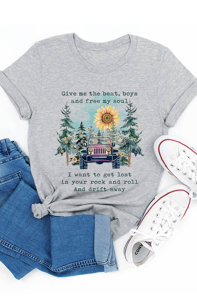 COLORBEAR - Vente T-shirt à imprimés – unisexe - DONNEZ-MOI LE RYTHME T-SHIRT UNISEXE À MANCHES COURTES2