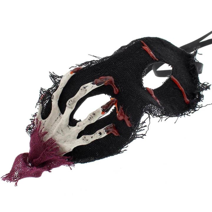Topkids Accessories – Engroshandel Kostume - Voksen – Halloween maske Halloween maskerade maske Halv ansigt Halloween masker Fancy kjole Halloween kostume flagermus ansigtsmaske Halloween sort maske til voksne, mænd, kvinder