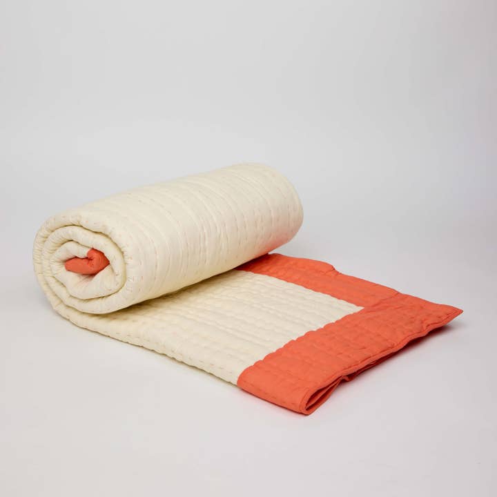 Craft Boat - Wholesale Quilt - BOLD GRID QUILT - HAND BLOCK PRINTED2