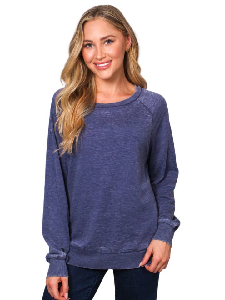 Good Stuff Apparel – Sweatshirt - Mulher por atacado – Sweatshirt de Mulher com Punhos e Bainha Canelados de Manga Comprida1