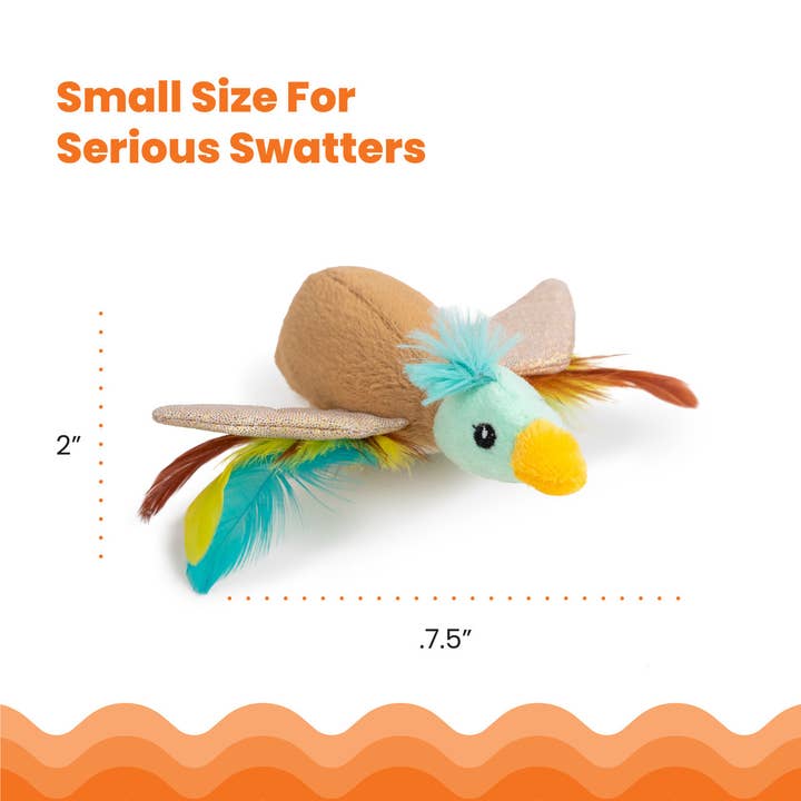 Pet Palette Distribution - Wholesale Pet Toy - Cat - Catstages Flapperz Duck Cat Toy Brown