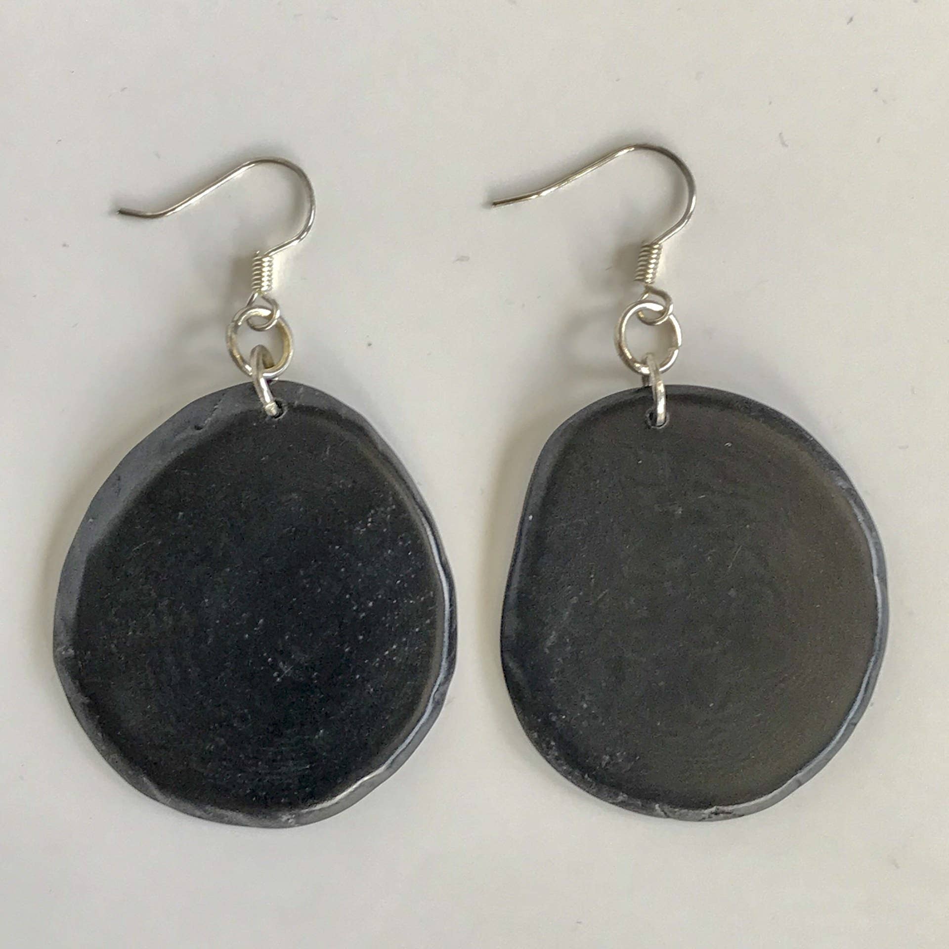 Belart Fair Trade - Wholesale Dangle Earrings - Tagua Single Slice Maya Earrings2