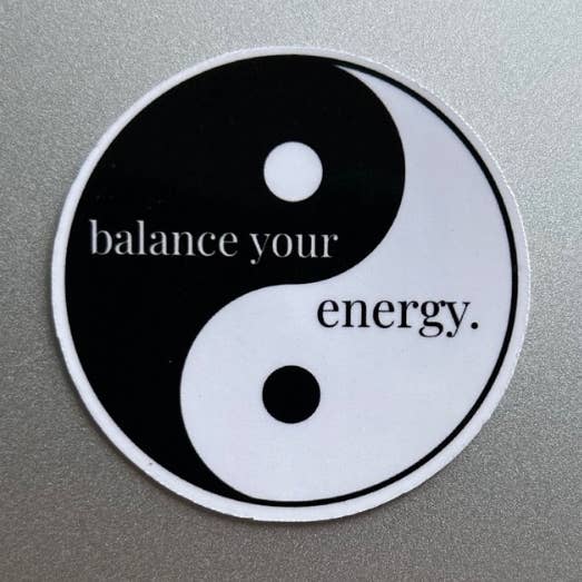 Autocollant Équilibrez votre énergie pour la vente par Under This Moon Designs