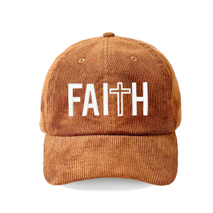 Viv&Lou - Wholesale Baseball Cap - Women's - Faith Cross Corduroy Cap4