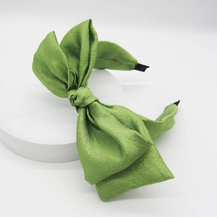 Fashion City - Wholesale Fashion Headband - Women's - Fluffy Colorful Bow Headband
