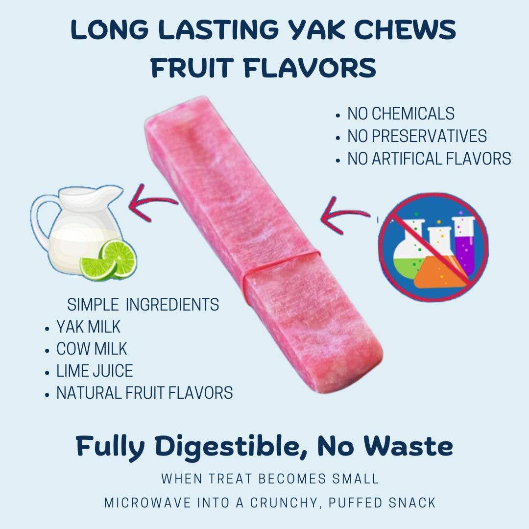 Yeti Dog Chew - Wholesale Hondenkoekjes - Hond - 3 pond Yeti Chew Strawberry2