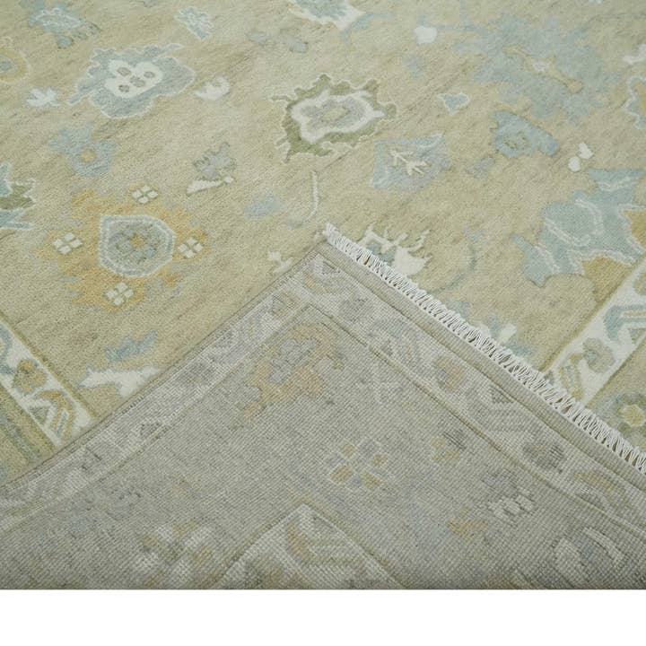 The Rug Decor, Inc. - Wholesale Area Rug - Custom Made Earthy Hand Knotted Beige and Ivory Traditional Multi Size Wool Area Rug6